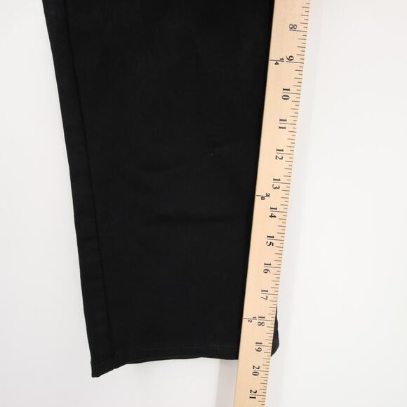 NYDJ Pants Black Capri Lift Tuck High Rise Relaxed Capri Joni Stretchy Size 2P - Picture 8 of 16